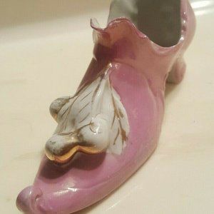 Porcelain Glazed Slipper Made in Germany w/ Gold